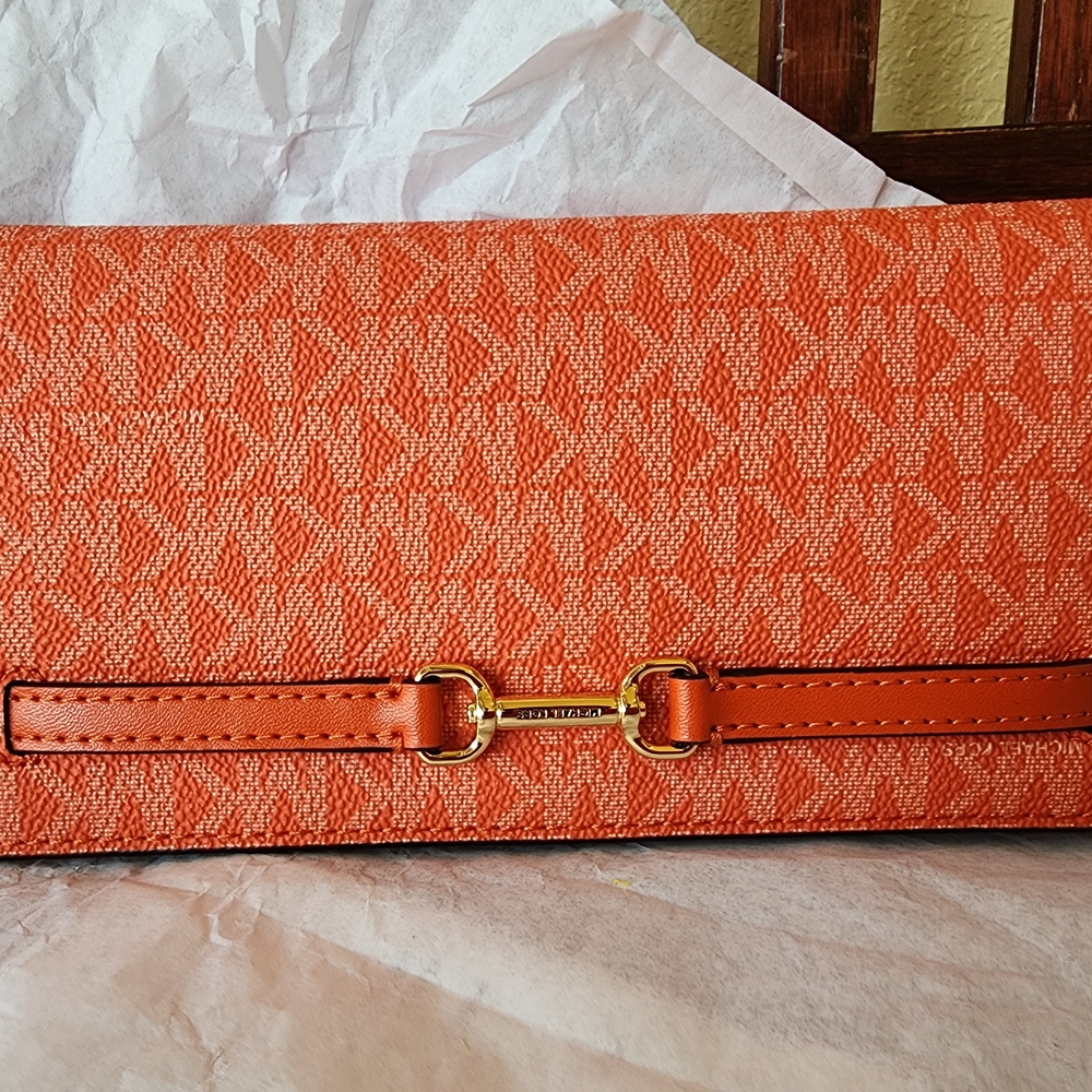 Michael Kors Orange Women's Wallet - Picture 3 of 5